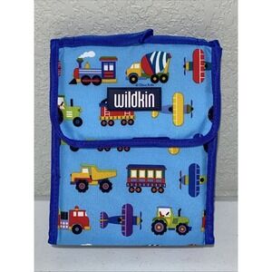 Wildkin Lunch Box Bag Insulated Transportation Planes Trains Tractors Trucks NEW